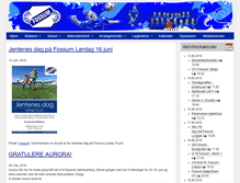 Tablet Screenshot of fossum-fotball.no